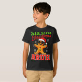 Six Seven Christmas Bruh Funny Gingerbread 6 7 Xma T-shirt (Voorkant volledig)