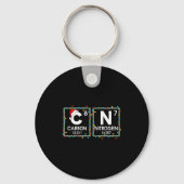 Six Seven Christmas Carbon Nitrogen 67 Funny Scien Sleutelhanger (Voorkant)