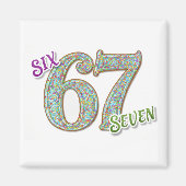Six Seven Confetti Magneet (Voorkant)