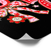 Six Seven Coquette Girl Bow Cool Meme 67 Valentine Poster (Hoek)