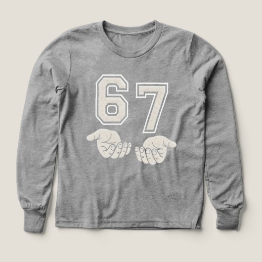  Six Seven hand gesture Viral Internet Meme (Voorkant)