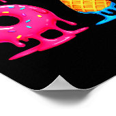 Six Seven Ice Cream Drip Cool Meme 67 Funny Number Poster (Hoek)