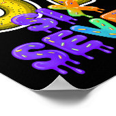 Six Seven Ice Cream Drip Gen Alpha Slang 6 7 Meme  Poster (Hoek)