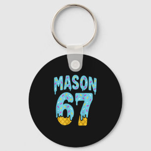 Six Seven Ice Cream Drip Mason 67 Meme Halloween ( Sleutelhanger