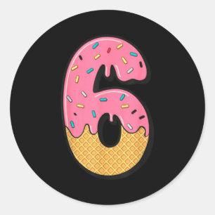 Six Seven Ijs 67 Leuke Mason Meme Eenvoudige Hallo Ronde Sticker