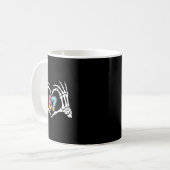 Six Seven Ijs Drip 67 Meme Skelet Handen Si Koffiemok (Voorkant links)