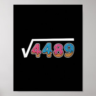 Six Seven Ijs Drip Cool Meme 67 Grappige Vierkant Poster