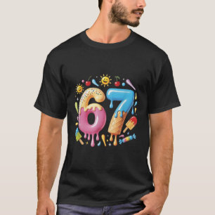 Six Seven Ijs Drip Lekker Meme 67 Grappig Nummer T-shirt