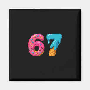 Six Seven Ijs Drip Meme 67 Sport Grappige Trend Magneet