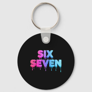 Six Seven IJsdruppel Gen Alpha-slang 6 7 Trend Sleutelhanger