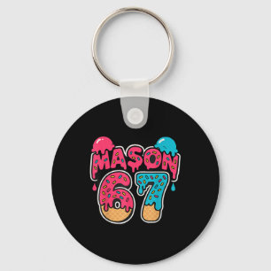 Six Seven IJsdruppel Sport 67 Fun Mason Meme Sleutelhanger