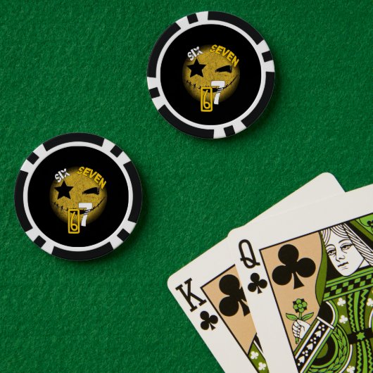 Six Seven Jetons de Poker ! (Table de poker (double))