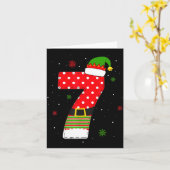 Six Seven Matching 67 Christmas Elf Hat Meme Gen A Kaart (Gele Bloem)