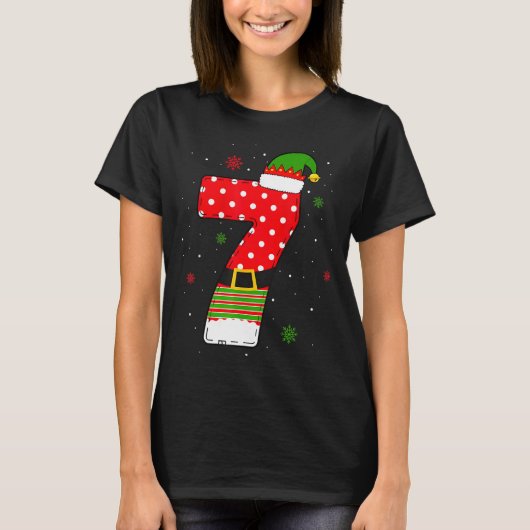 Six Seven Matching 67 Christmas Elf Hat Meme Gen A T-shirt (Voorkant)
