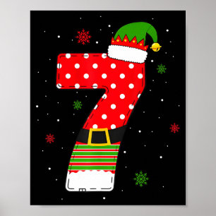 Six Seven Matching 67 Kerst Elf Hoed Meme Gen A Poster