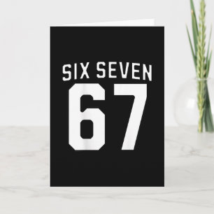 Six Seven Meme 67 sportief shirt voor jongens meis Kaart