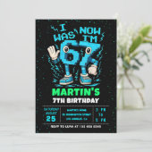 Six Seven Meme 6 7 Birthday Invitation (Debout devant)