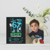 Six Seven Meme 6 7 Birthday Photo Invitation (Debout devant)