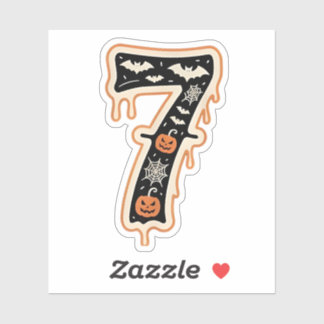 Six Seven Meme 6 7 Halloween Costume Couple Sticker