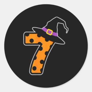 Six Seven Meme 6 7 Halloween Kostuum Koppel  Ronde Sticker