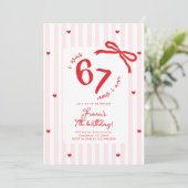 Six Seven Meme 7th Kids Birthday Handdrawn bow Kaart (Staand voorkant)