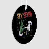 Six Seven Meme Drôle Moyen Type Noël Viral 6 7  (devant)