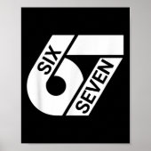 Six Seven Meme Grappig Poster (Voorkant)