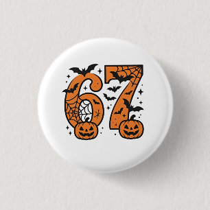 Six Seven Meme Halloween 67 Mason Spooky Ronde Button 3,2 Cm