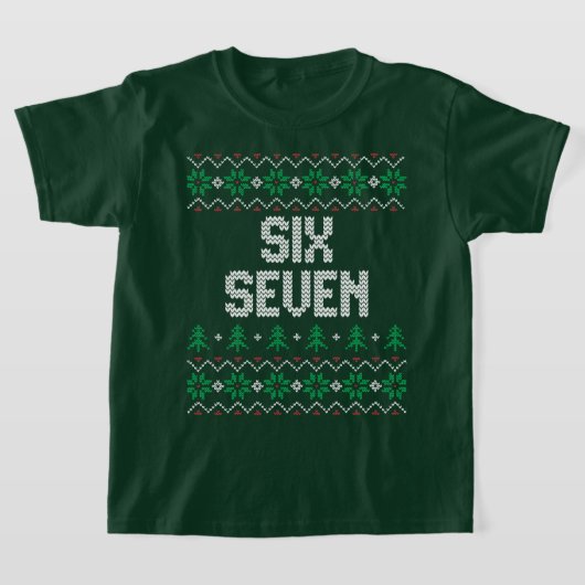 Six Seven Meme Sweat-shirt de Noël laid Pullover D (Poser)