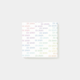 Six Seven Multicolor Post-it® Notes