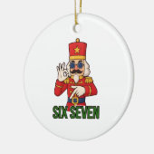 Six Seven Snowman Christmas Nutcracker 6 7 Xmas Keramisch Ornament (Links)