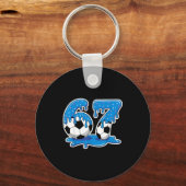 Six Seven Soccer Ice Cream Drip Funny Design  Sleutelhanger (Voorkant)