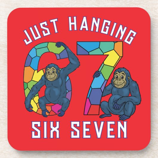 six seven T-Shirt Bier Onderzetter (Voorkant)