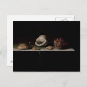 Six Shells op een Stone Shelf, 1696 Briefkaart (Voorkant / Achterkant)