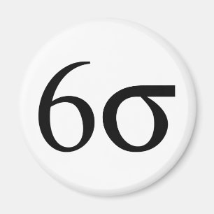 Six Sigma (Lean Six Sigma) Magneet
