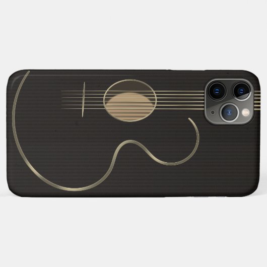 Six String Acoustic Guitar Case-Mate iPhone Case (Achterkant (horizontaal))