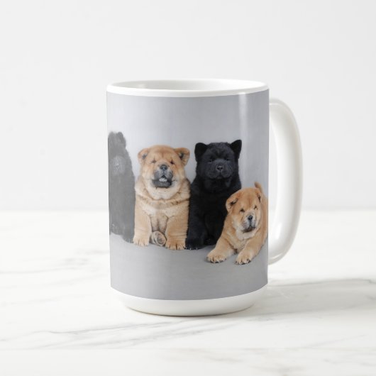 Six tasse Chow Chow (Devant droit)
