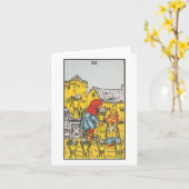 Six tasses carte blanche - Rider Waite Smith tarot (Fleur jaune)