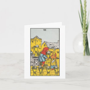 Six tasses carte blanche - Rider Waite Smith tarot