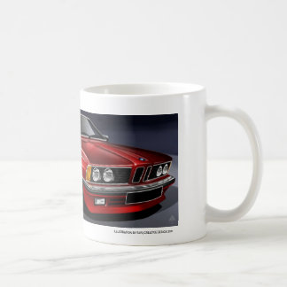 Six tasses de coupé de la série 635csi