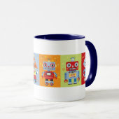 Six tasses de robots d'amusement (Devant droit)
