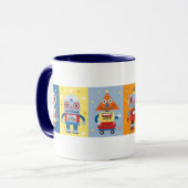 Six tasses de robots d'amusement (Devant gauche)