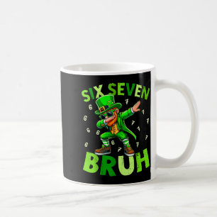 Six zeven bruh St. Patricks Day shirt dabben Koffiemok