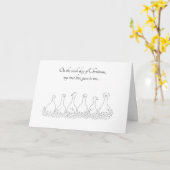 Sixième jour de carte de Noël (Fleur jaune)