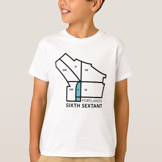 Sixième T-Shirt sextant de Portland (Devant)