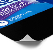 Sixsevenx Relief From Meme Numbers Parody Teacher  Poster (Hoek)