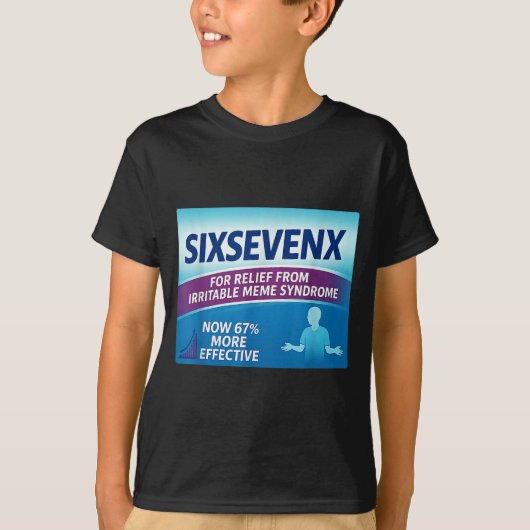Sixsevenx Relief From Meme Numbers Parody Teacher  T-shirt (Voorkant)