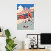 Sixt Skigebied Reisposter Poster (Thuiskantoor)