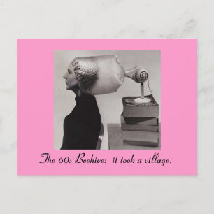 Sixties Beehive Hairdo Briefkaart
