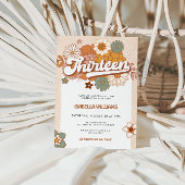 Sixties Groovy Retro 13e verjaardag Kaart